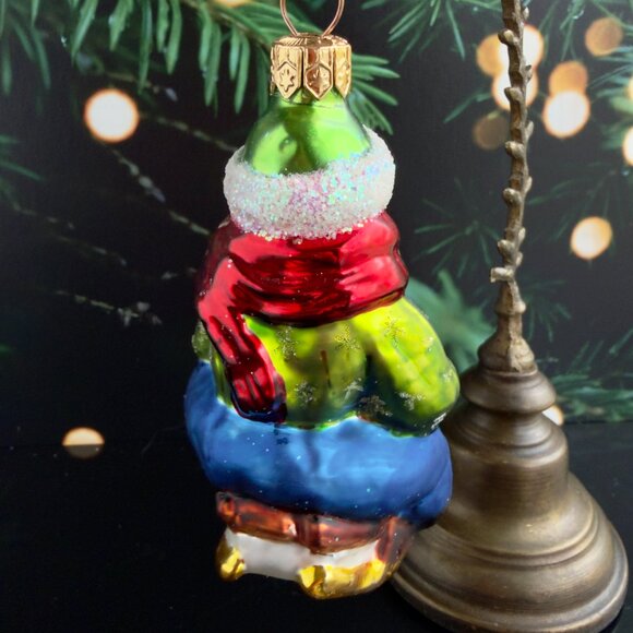 Christopher Radko 'KITTY CLOWN' Glass Ornament 4" Vintage 1997 Red & White - Picture 4 of 6